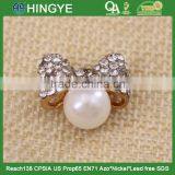 Wholesale Small Rhinestone Alloy Bow for Kids Clothing 15775-3