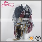 2016 fashion scarf, wholesale neck acrylic shawl scarves for women