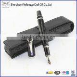 Fashion Design Cross Grain PU Leather Pen Case