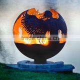 Metal Steel Outdoor Fire Pit/garden Treasures Fire Pit With Chimney thumbnail-4