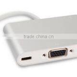 Usb c Hub Digital av Multiport Adapter Type c to Usb3.0 + Vga + Type c Adapter thumbnail-3