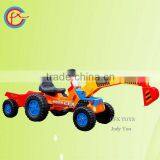New Electric Car Drivable Toy Digger With Trailer 615 thumbnail-1