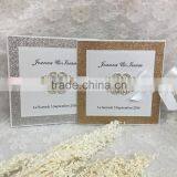 Sparkly and Glitzy Silver Glitter Diamante Heart Wallet Wedding Invite in Dusky Pink thumbnail-2