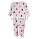 2016 Fashion Soft Long Sleeve Girl Baby Romper Clothes With Print Dot thumbnail-2