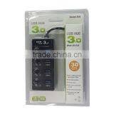 3.0 High Speed Computer 4 Port Usb Hub With Power Switch thumbnail-4