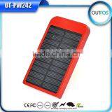New Design 4000mah LED Lamp High Transfer Rate Portable Polymer Power Bank Solar Charger