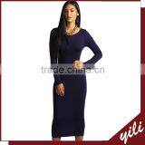 Simply Design Knit Fabtic Cheap Long Evening Dresses thumbnail-1