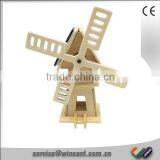 European Marketing Wood Solar Powered Toy Windmills thumbnail-1