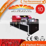 A1 Size 8 Color Digital glass ceramic acrylic metal flatbed printing machine/uv flatbed printer