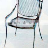 Iron Chair, Dinner Chair, Garden Chair, Garden Iron Mesh Chair, Indoore Wrough Iron Chairs thumbnail-1
