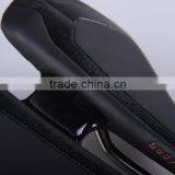 Red Bicycle Saddle Titanium Base MTB Leather Mountain Bikes Saddle thumbnail-5