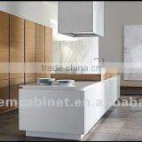 Wooden color Melamine Kitchen Cabinets