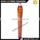 Tall Thin Clear Brown Color Metal Roll on Bottle for Essential Oil 15ml