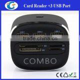 New Design 3 Port Usb Hub With Different Card Readers thumbnail-4