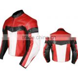 Biker Leather Jacket / Moto Red jacket