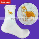 Mens Cotton Socks With Funny Logo Design Pattern Ocks Custom Personalized Embroidery Designs Long Lot Socks thumbnail-6
