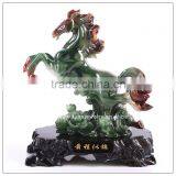 Resin Jade Chinese Luckly Horse ,Fengshui Horse ,resin Horse Trophy thumbnail-1
