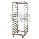 Stainless Steel Single Row Bakery Tray Trolly thumbnail-4
