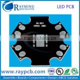 Aluminum Base Material Lighting Cuircuit Board,HDI Black Soldermask pcb