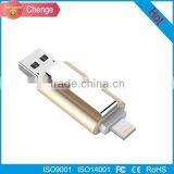2016 Popular USB Flash Drives 8gb 16gb 32gb 64gb 3 in 1 Otg Usb Flash Drive For IPhone 5/5s/5c/6/6 Plus/ipad of Adam Elements