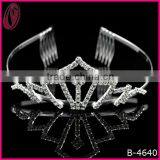Large Decorative Adult Beaded Crown And Tiara For Sale thumbnail-1