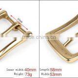 Women's Red Leather Belt Size Medium M Solid Brass Buckle 4.0cm thumbnail-1