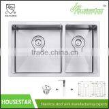 Undermount Handmade Single Bowl Stainless Steel Kitchen Sink Made in China thumbnail-5