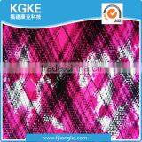 Popular non woven fabric with tartan plaid fabric
