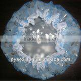 The Latest Blue Printed Environmently Friendly Shower Caps or Hats for Hotel and Home,etc. thumbnail-2