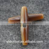 RESIN ONE HOLE CAFE TOGGLE BUTTON FOR GARMENT ACCESSORIES