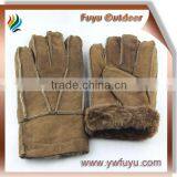 Brown Black Goatskin Glove