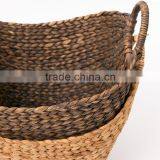 Natural Water Hyacinth Woven Storage Basket With Handles Quality Choice thumbnail-5