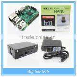 New&Original Raspberry Pi 2 Broadcom+ EDUP N8508GS Wifi Adapter+AC Power Adapter Charger +One Metal Box(Black,Sliver,White)