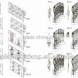 BX Popular Wrought Iron Round Baluster