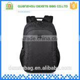 2016 New Design Large Capacity Waterproof Polyester Black Backpack Travel