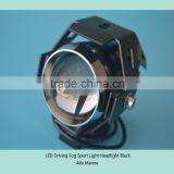 Motorcycle LED Driving Fog Sport Light Headlight Black thumbnail-1