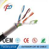 350mhz Outdoor Network Cable Waterproof Double Jacket 305m UTP Cat5e