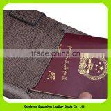 16233 China Supplier Nice Design Brown Leather Custom Passport Holder thumbnail-3