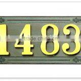 Zinc Alloy House Doorplate, 4 Numbers Door Plate thumbnail-1
