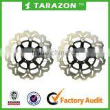 Street Bike Aluminum Alloy Motorcycle Wave Floating Brake Disc Rotor thumbnail-1