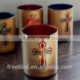 Colorful Shaped Glass Candle Jars and Decorative Candle Holder thumbnail-2