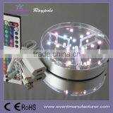 6"Remote Control Multicolor Led Wedding Crystal Centerpiece for Vase thumbnail-1