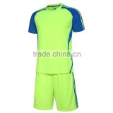 Latest design plain yellow blue soccer jersey paypal