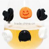 Halloween silicone wine glass markers