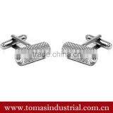 Promotional High-end Metal Silver Cufflink and Metal Crafts Tie Clips With Custom Logo