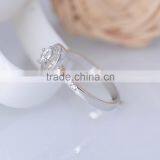 925 Sterling Silver Thin Tension Setting Ring for Women thumbnail-3
