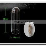 Vintage Brass Bronze Glass Tube Bottle Dome Pendant Charm Settings Jewelry Findings Supplies{]hollow Clear Glass Cover With Cap thumbnail-4