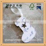 Laser Cutting White Painted Small Recycled Wooden Christmas Tree Crafts thumbnail-3