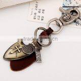 New Product Initial Leather Keychain Leather Accessories Leather Keychain