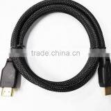 1.8M Black Nylon Net HDMI Cable thumbnail-2